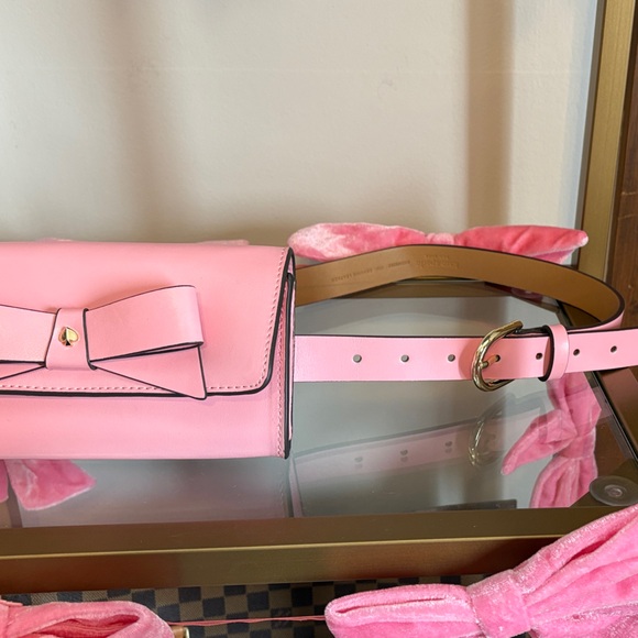 Pink Bow Accent Women's Bag - Picture 4 of 5